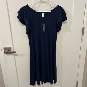 NWT Navy Blue Shift Mini Dress